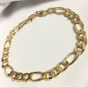 18k Gold Filled Fígaro Men Bracelet